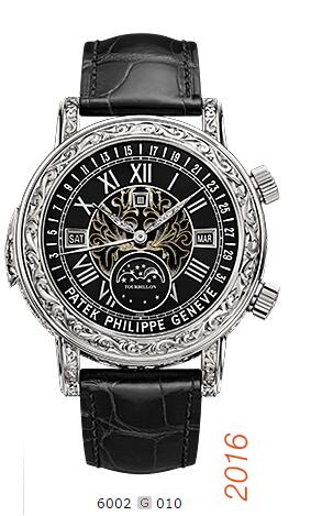 Replica Patek Philippe Grand Complications SKY MOON TOURBILLON 2016 Men Watch Buy 6002G-010 - White gold